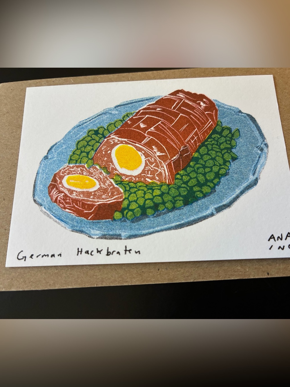 German Hackbraten Whitney Museum Ana Inciardi Mini Print World Cup Foods - New
